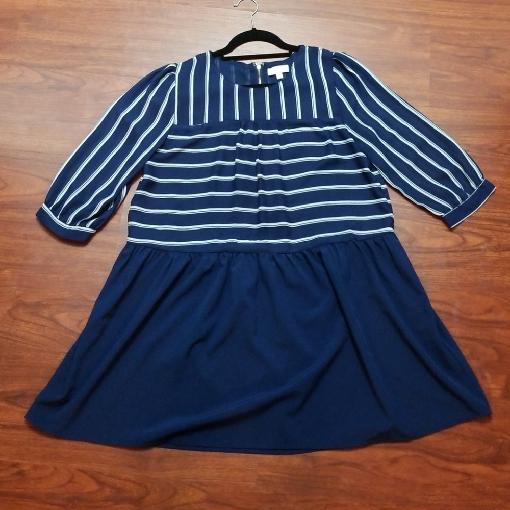 Striped shirt dress